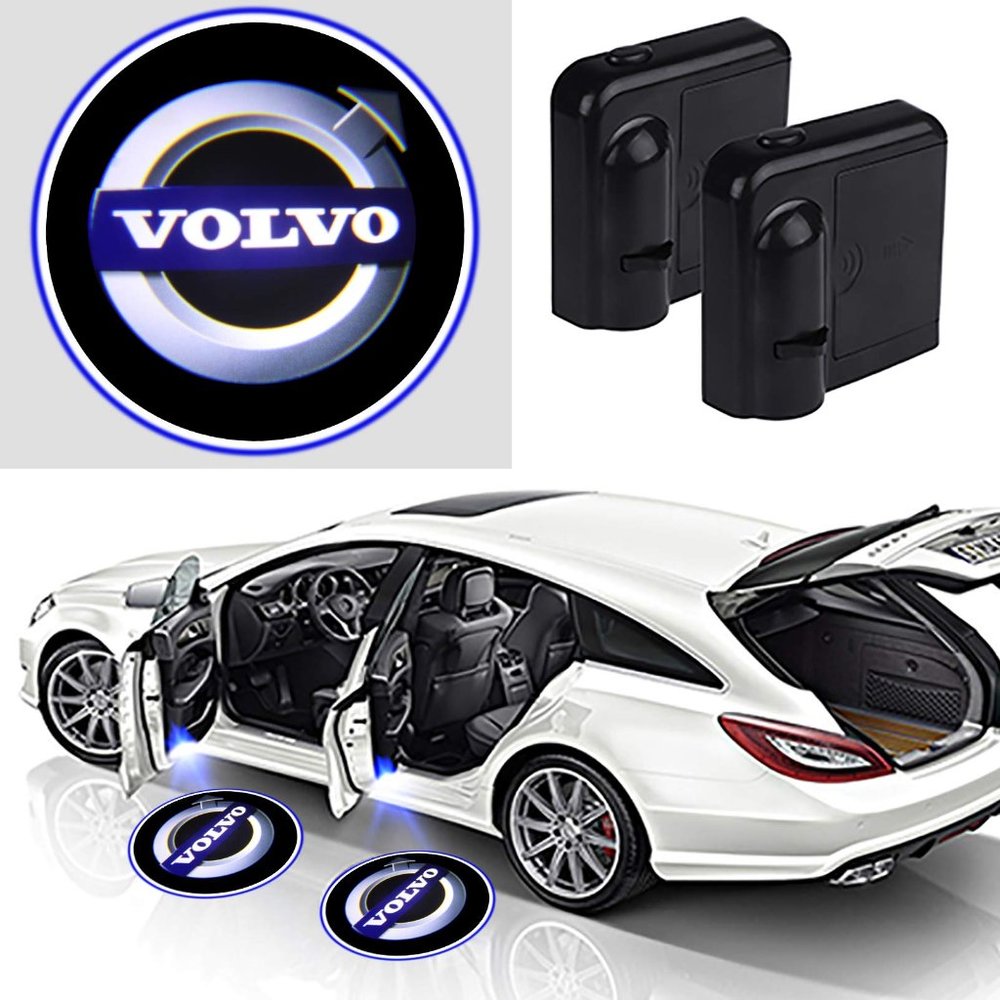 4x PCs Car Logo LED Welcome Light Wireless LED Shadow Projector Car Door Laser K